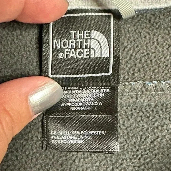 The North Face Blue Fleece Lined Coat Jacket Zip Up Size Small - Picture 4 of 7